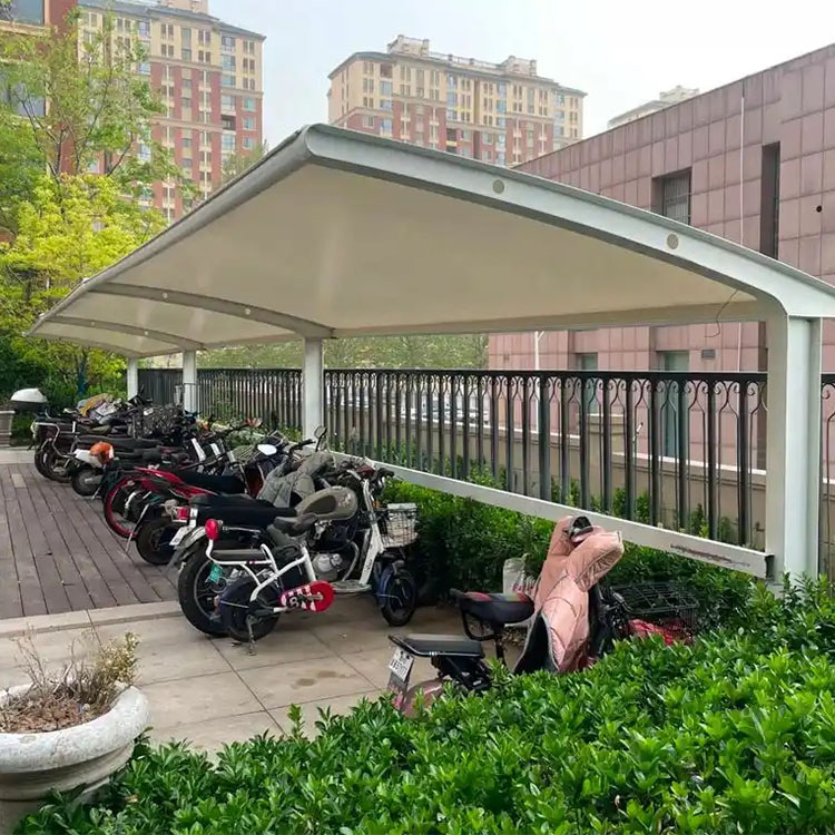 黄骅市膜结构电动车棚